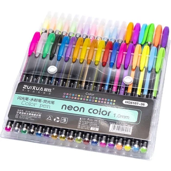 Гелевые ручки цветные Набор 36 цветов "Neon color"