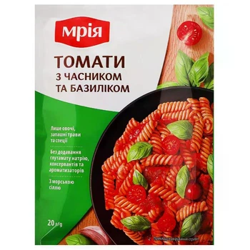 Томаты с чесноком и базиликом Мрія 20 г