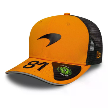 Кепка McLaren F1 №81 Oscar Piastri Men And Women 2025 Miami Race Special F1 Racing Team MCL38 / MCL39 на Літо Дихаюча - Оранжева