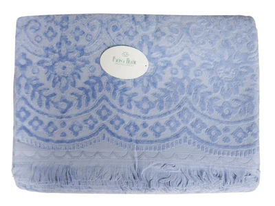 Простынь махровая Parisa Velour Premium - JV-144 голубой 200*220 (500 гр/м2)