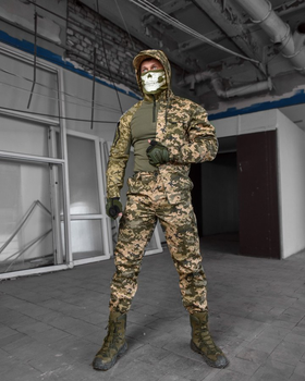 Тактический костюм 3в1 Colossus Пиксель армейская саржа с отстегивающимся капюшоном и поясом с резинкой S