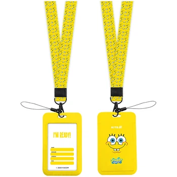 Бейдж-слайдер зі шнурком Kite SpongeBob 70x110 мм (SB25-450)
