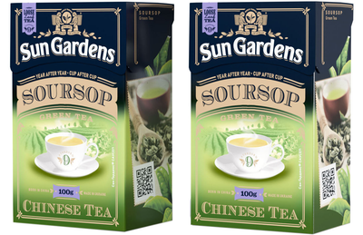 Упаковка чаю зеленого Sun Gardens з Саусепом Green SourSop 100 г х 2 шт (4820082702892_1)