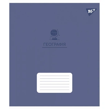 Предметний зошит YES Географія (Elegant) 48 аркушів клітинка гібридний вибірковий лак (767451)