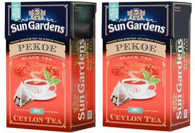Упаковка чая черного Sun Gardens Pekoe 20 пирамидок по 2.5 г х 2 шт (4820082707415_1)