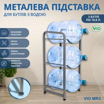 Подставка разборная металлическая ViO MR3 на 3 бутыли