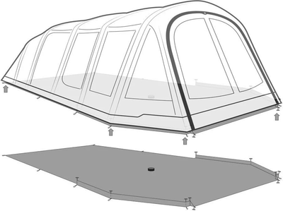 Podkład do namiotu Outwell Lux Winwood 8 Sleeping Liner (5709388111456)