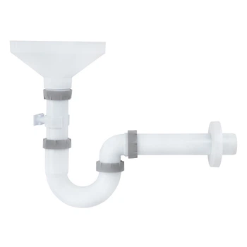 Сифон для раковины ITAL SK1010 прямоточный, с резьбовым выпуском 1 1/2”х40, с разрывом потока, трубкой 40х200
