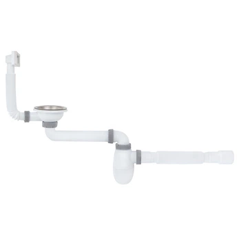 Сифон для кухонной мойки ITAL K1015 смещенный, 1/2"х40
