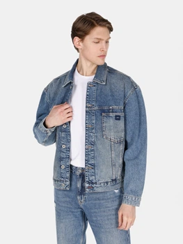 Джинсова куртка чоловіча Colin's Oversize Fit CL1073476DN44063 M Asone Wash (8684112697635)