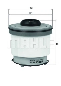 Топливный фильтр MAHLE (KX385D)