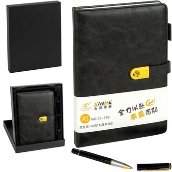 Набор Блокнот A-5 к/з + ручка в упаковке 25-153