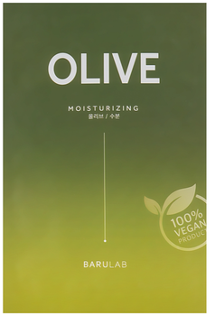 Maseczka w płachcie Barulab The Clean Vegan Olive ekstrakt z oliwek 23 g (8809420800526)