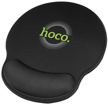 Ігрова поверхня Hoco GM30 Polar Fox Mouse Pad With Wrist Support Black (6942007623339)