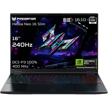 Ноутбук Acer Predator Helios Neo 16S AI PHN16S-71-96S5, (NH.QX7EL.002) RAM 32 ГБ / SSD 1 ТБ / RTX 5070Ti