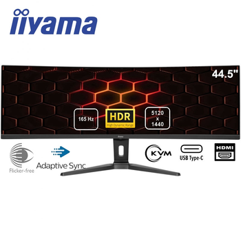 Монитор iiyama GCB4580DQSN-B1 изогнутый VA 5120x1440 5K DQHD 45" / 4W