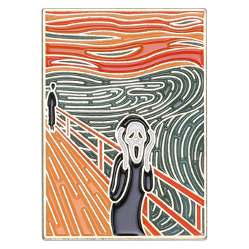 Значок Винсент Ван Гог Крик Vincent Van Gogh Scream 3 см (2A9F0B7BCC33)