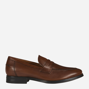 Loafersy meskie skorzane Geox U028QD000NC 43.5 Ciemnobrazowe (8050036062253) (955555904536560) - Outlet