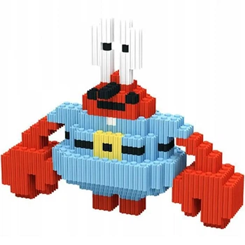 Конструктор фигурка Magic Blocks пиксели Мистер Крабс 235 деталей ZK-34