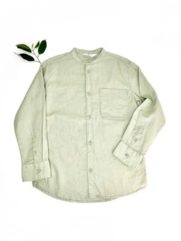 Рубашка H&M 134 см оливковий артикул Л1055