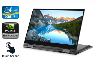 Ноутбук-трансформер Dell Inspiron 7506 / 15.6" (3840x2160) IPS Touch / Intel Core i7-10510U (4 (8) ядра по 1.8 - 4.9 GHz) / 16 GB DDR4 / 512 GB SSD / nVidia GeForce MX330, 2 GB GDDR5, 64-bit / WebCam / TouchID / Windows 10 б/у