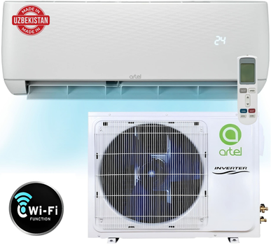 Кондиционер инверторный Artel ARTSIJ1AW24BE (24-й, к-р TOSHIBA, встроенный Wi-Fi)