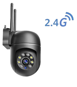 Беспроводная IP-камера 2.4G PTZ WIFI 2K IP Camera, Wi-Fi V360 с удаленным доступом + блок питания Black