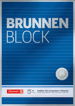 Блокнот Brunnen А4 на верхней склейке в линейку 50 листов 90 г/м2 1052827