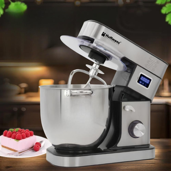 Тестомес кухонный Hoffmans HM-8082 2000W с 3 насадками для дома многофункциональный планетарный миксер 15л