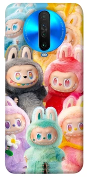 Чохол Rainbow labubu для Xiaomi Poco X2