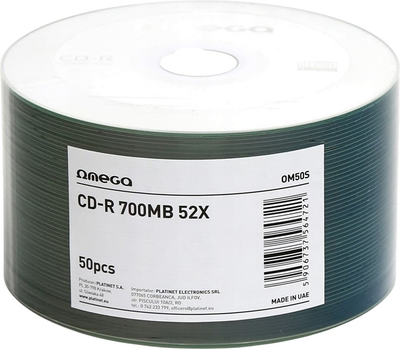 Dyski Omega CD-R 700 MB 52x  50 szt (56472)