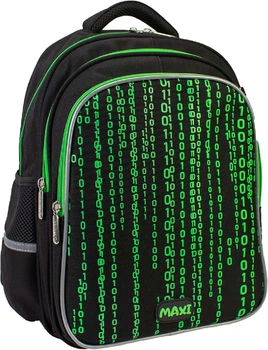Рюкзак школьный MAXI L 15" 38x28x19 см Черный (MX85426)