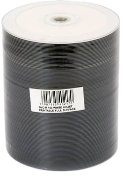 Dyski Omega Freestyle DVD-R 4.7 GB 16X FF White Inkjet Printable Spindle Pack 100 szt (OMDFP16-)