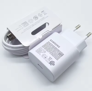 Зарядний пристрій 25 Вт Usb Type C PPS Швидке заряджання White