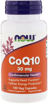 Koenzym Now Foods Q10 CoQ10 30 mg 120 kapsułek (733739031884)