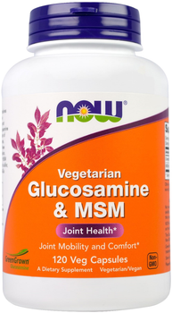 Glukozamina i MSM Now Foods 120 kapsułek żelowych (733739031303)