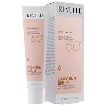 Флюид солнцезащитный для лица REVUELE Daily Sun Fluid SPF 50+, 40 мл