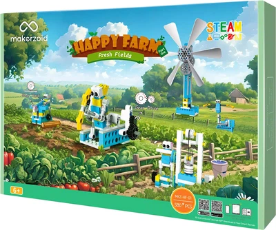 Конструктор Makerzoid Happy Farm Fresh Fields 580 деталей (MKZ-HF-01)