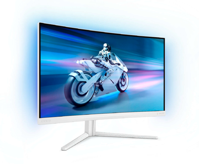 Монiтор TFT PHILIPS 27' Evnia 27M2C5201L/00 VA Curved 180Hz HDMI DP Ambiglow White (27M2C5201L/00)