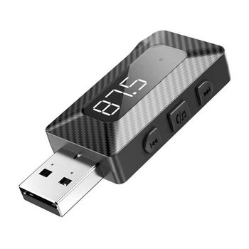 Модулятор XO BCC16 Bluetooth V5.3, USB, AUX, TF, FM, Черный