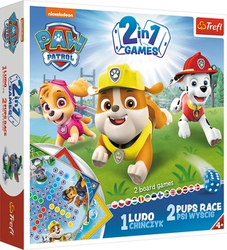 Настольная игра Trefl 2 в 1 Гонки щенков (5900511018967)