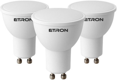 Світлодіодна лампа ETRON 10 Вт MR16 GU10 4200K (3-ELP-862) 3 шт