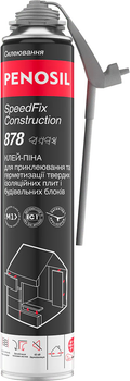 Многофункциональная клей-пена Penosil SpeedFix Construction 878 750 мл для приклеивания и герметизации жестких изоляционных плит и строительных блоков (A5919)
