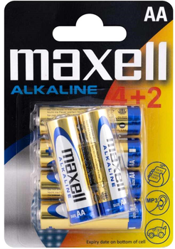 Bateria Maxell LR6 4+2PK BLIST 6 szt (MXBLR066)