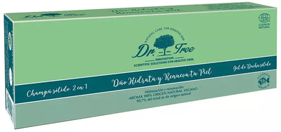 Zestaw do pielęgnacji włosów Dr. Tree Moisturizing Natural Szampon w kostce 75 g + Żel pod prysznic w kostce 120 g (8429449104285)