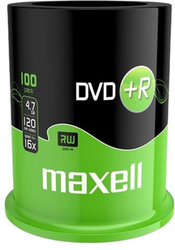 Dyski Maxell DVD+R 4.7GB 16X 100 szt (MXD16C+)