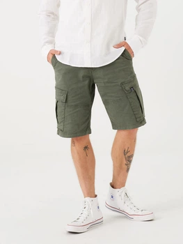 Шорты хлопковые короткие мужские Garcia Jeans P41322 XL Зеленые (8713215846692)