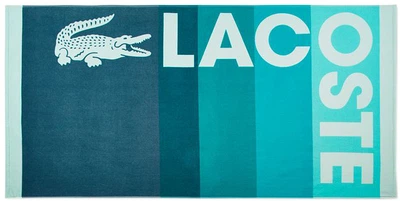 Полотенце хлопковое Lacoste Home Cotton Beach Towel Пляжное 180х90 см Ombre Blocks Logo (1159808882)