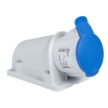 Розетка настенная, винтовая, 32А, 2P+E, IP44, 380-415В, Schneider Electric PKF32W423
