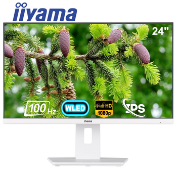 Монитор iiyama XUB2492HSU-W6 безрамочный IPS 1920x1080 Full HD 24" / 4W